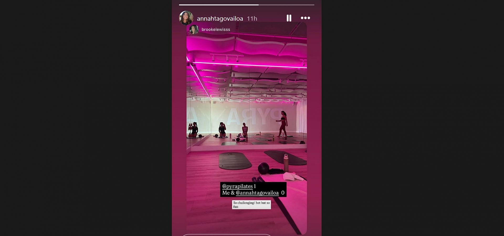 Tua Tagovailoa's wife Annah shares quick glimpse into 'hot' Pilates with Quinton Bell's fiancée Brooke Miranda/@annahtagovailoa